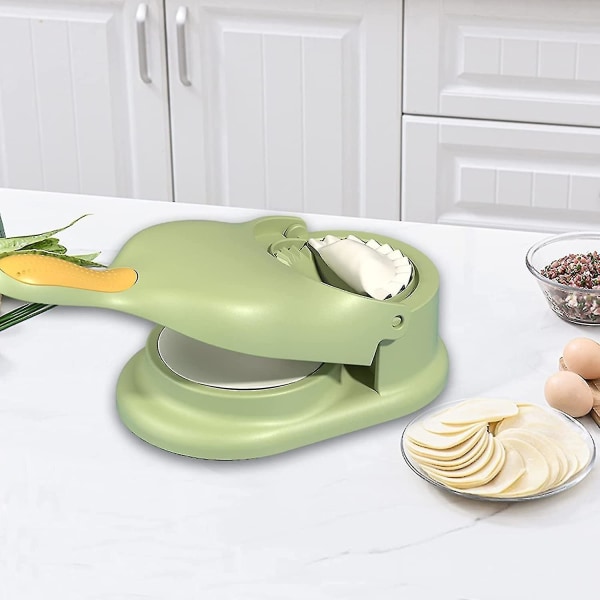 2 i 1 Dumpling Maker, Køkken Dumpling Making Tool, Dumpling Mould Print, Dumpling Skin Maker Dumpling Moulds