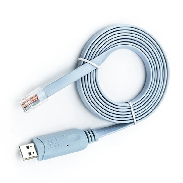 1,8 m siru USB-RJ45 USB-RS232 sarja-RJ45 Cat5 konsoliadapterikaapeli