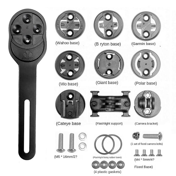 Cykelcomputerholder til lommelygte, styrholder, cykelcomputerholder