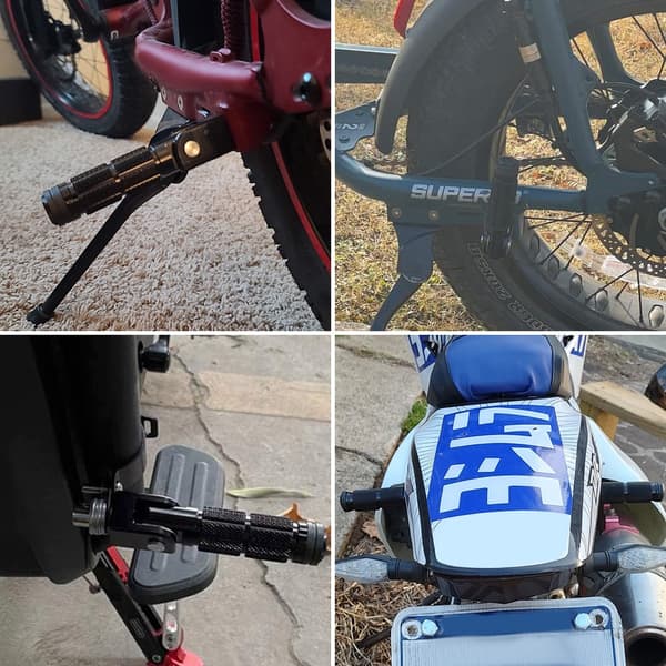 1 Par Fotpinnar Fällbara Pedaler Motorcykel Bakre Pinnar 1Pair