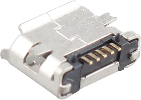 10-pak Micro USB Type B hun-stik 180 grader 5-ben SMD SM