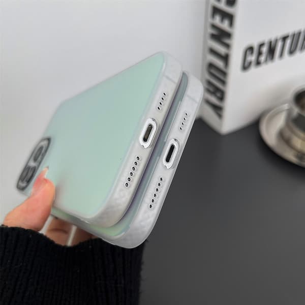 Mobiltelefoncover til iPhone 14 Pro, PC+TPU, med laserdiskofarvning