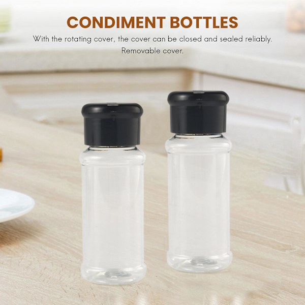 20 st/set 100 ml kryddsaltpepparkvarnar svart kryddburk kan peppar grillkrydda kök