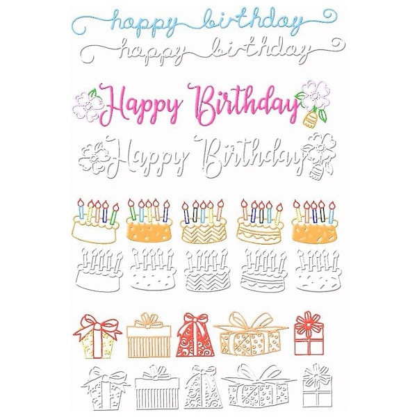 10 stk. 15x3cm Blomsterblad Stjerne Plast Embossing Folder Diy Craft Skabelon Stencils Scrapbog Papir
