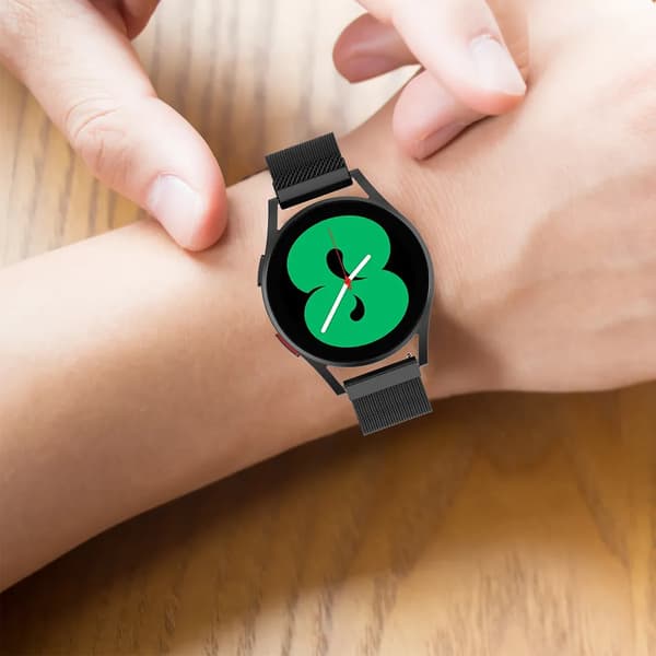 Urrem (20 mm) til Samsung Galaxy Watch 4 40 mm/ 42 mm sort