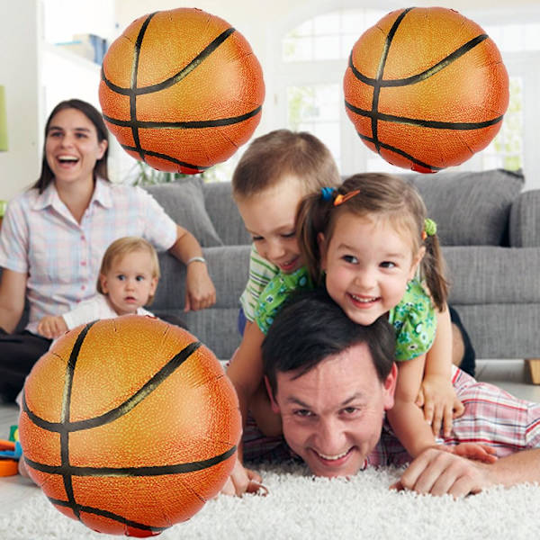 Basketball Balloner Basketball Folieballoner til Basketball Temafest Basketball Fødselsdag NBA Festartikler 5stk
