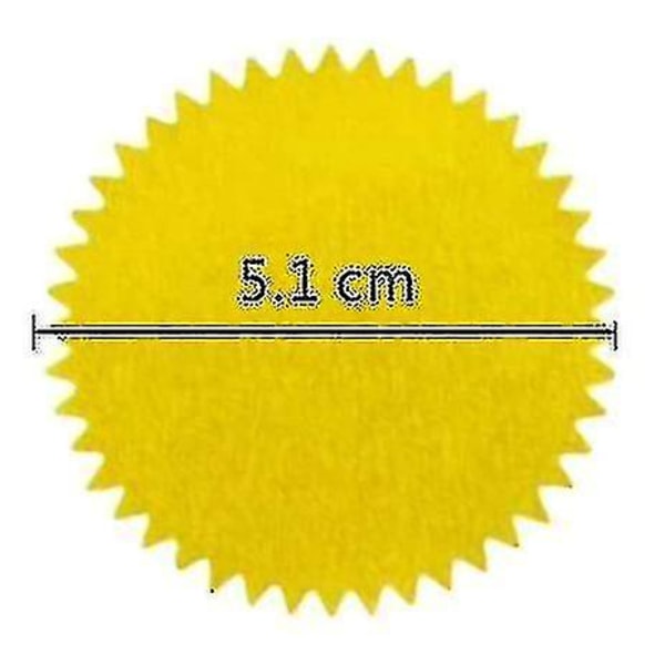 Runde Guld Mailing Label Stickers Rulle, Konvolutforsegling - 2 Tommer (gylden) (500 stk) -aya