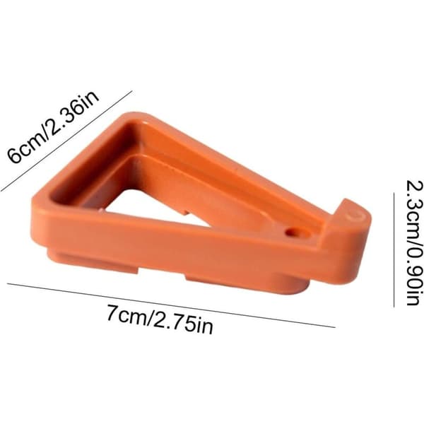Osynliga Triangulära Andningsbara Blomkrukunderlägg, Små (7cm), 24-pack