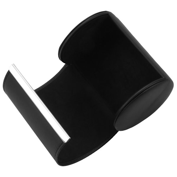 2x Svart Slipshållare Halsband Förvaring Resa Presentask Cylinderform
