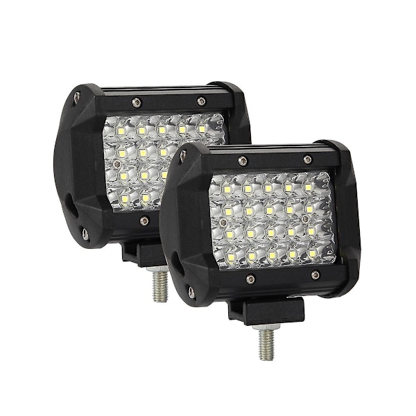 4 tums LED-arbetsstrålkastare för lastbil pickup 4wd terrängkörning Atv Suv Auto Utv tillbehör (2 st