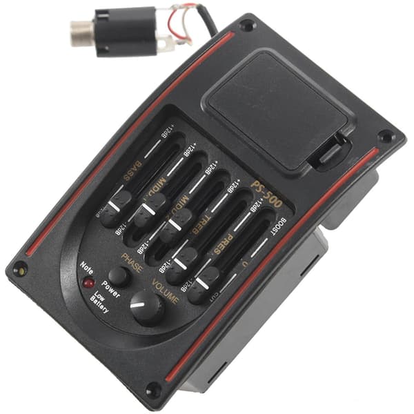 5-bands tonkontroll Eq Equalizer Tuner Ps-500 5-bands akustisk gitarr Eq Preamp Equalizer Pickup Ac
