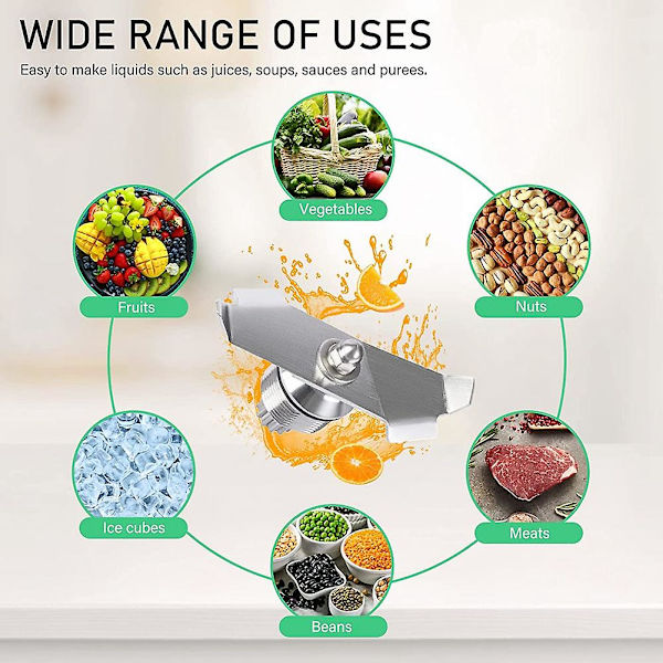 Avanceret rustfrit blender-udskiftningsblad til 015990 & 15990 32 & 64 beholdere