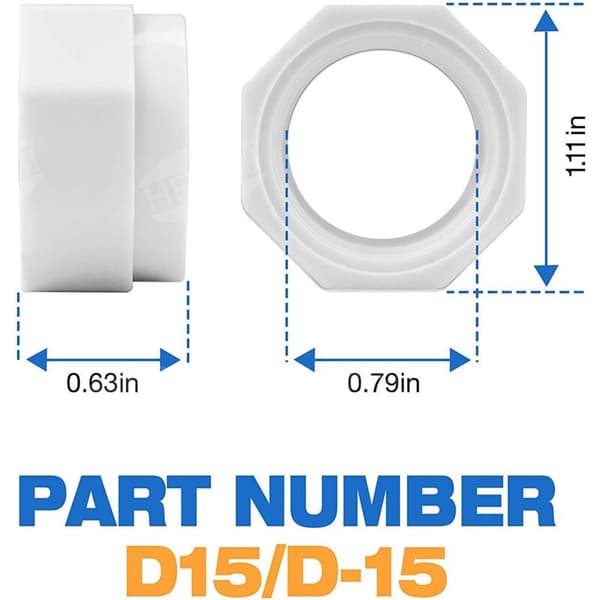 Bränsleslangmuttrar Passar Polaris 280 180 380 3900- D1 - 8-pack