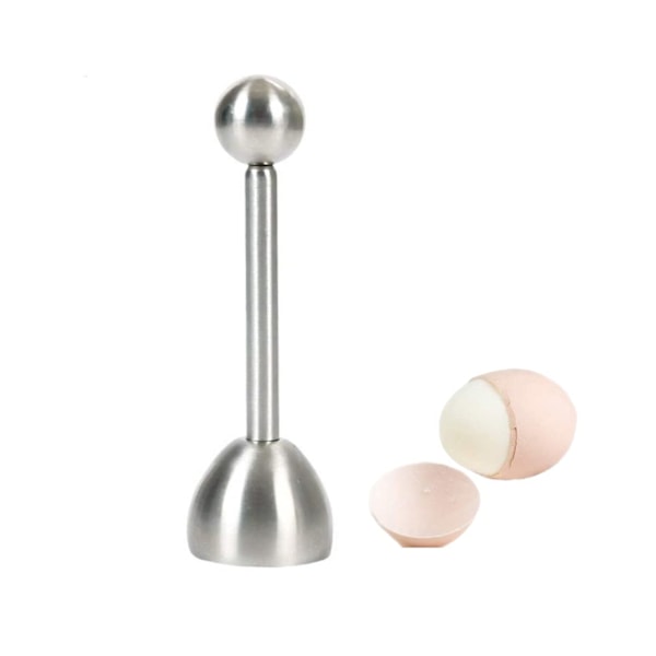 Egg Cracker Topper Cutter for Soft Boiled Eggs Stainless Steel Shell Remover Separator Kitchen Tool