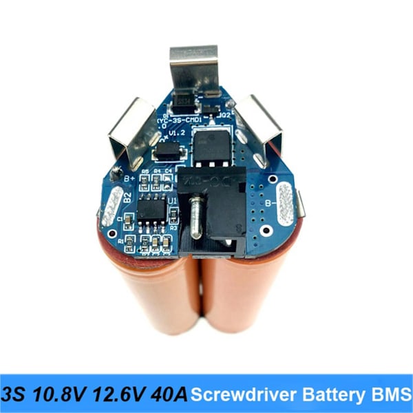 4x 3s 10.8v 12.6v 40a Bms 18650 Lithium Batteri Board Bms Til Skruetrækker Shura Shurika Batteri 3s