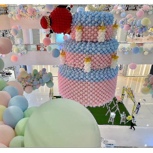 100 st 5 tum Ballonger Färgglada Macaron Belon För Födelsedagsfest Bröllop