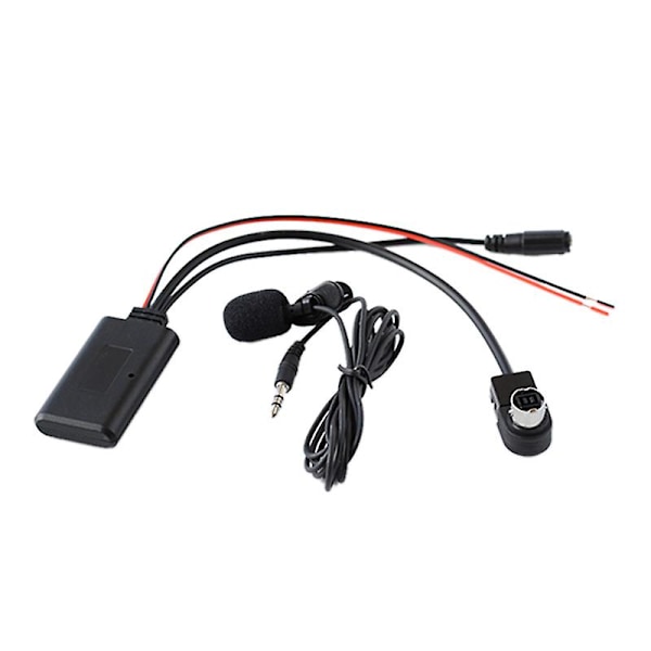 Bluetooth Aux-adapter for bil - Trådløs lyd - Telefonsamtale - Handsfree-mikrofon - Til Kca-121b Ai-net Cda-98