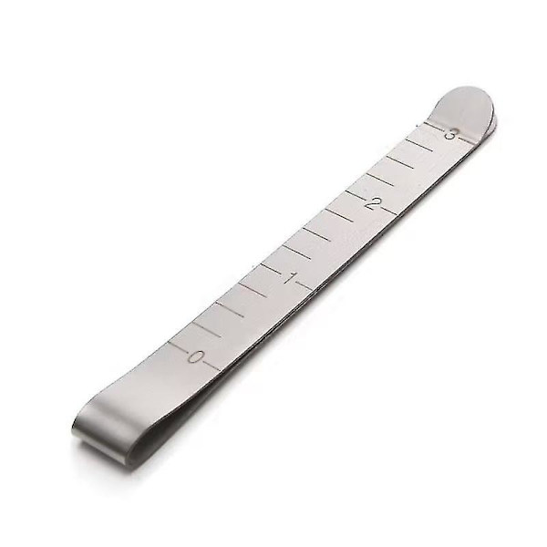 Rustfrit stål syclips til fastgørelse og markering Tilbehør 3 tommer måling Quilting lineal Tilbehør (2stk, sølv) -z