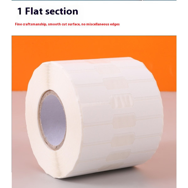 Vita termiska papper 2000 ark Perforerade fraktetiketter, 70 * 12 mm Direkta termiska etiketter för streckkoder Adress