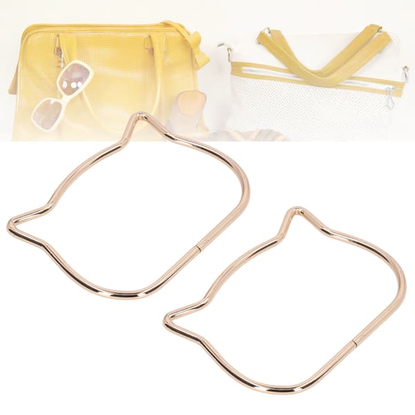 Bag Handle Cute Exquisite Cat Ears DIY Handbag Handle Hardware Accessories Light Gold