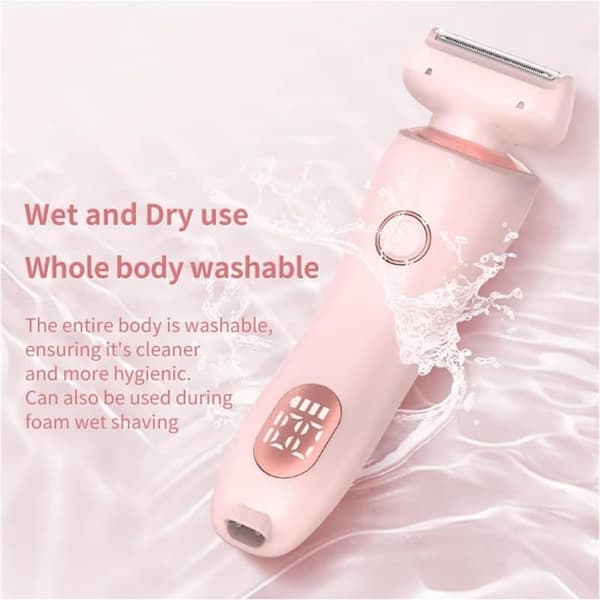 2-in-1 Women's Shaver, Wet/Dry with LED Display