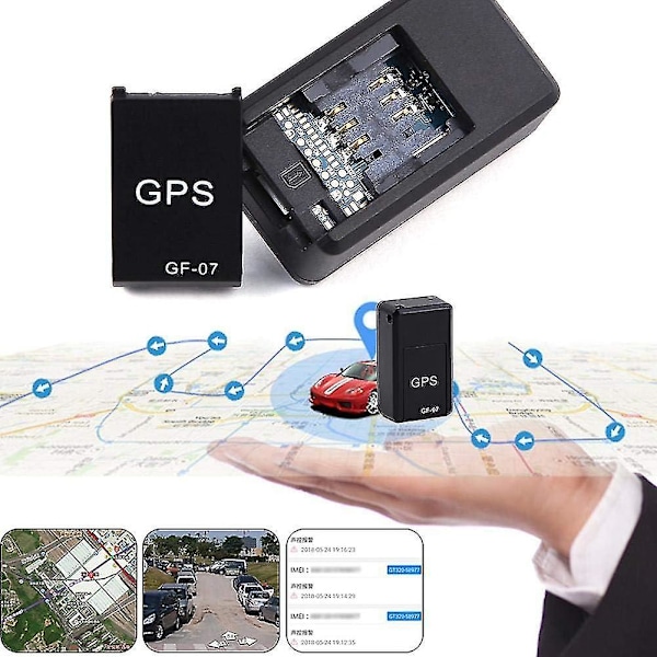 Gf07 Mini Bil Magnetisk GPS Tracker, Realtids Bärbar Magnetisk Spårningsenhet