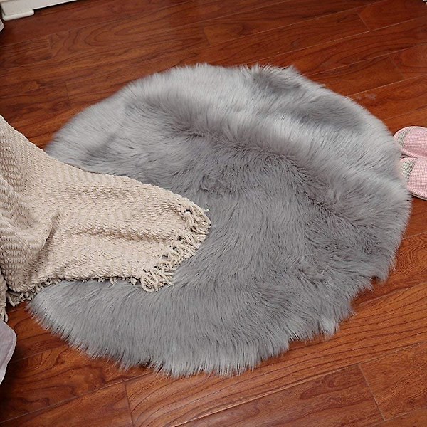 Faux Lammeskinns Saueskinns Teppe, Imitert Lammeskinns Teppe, Lang Pelspels Utseende, Imitert Ull