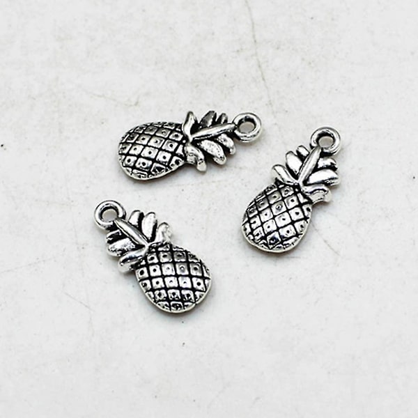 50 kpl Ananasriipuksia Charms Hopea Hedelmähelmet Charms Diy Craft Korujenvalmistus