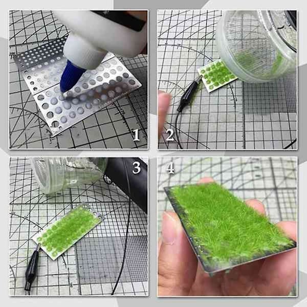 Miniature Scene Model Materia Flocking Statisk Græs Applikator Modellering Hobby Håndværk Med Græs Plan