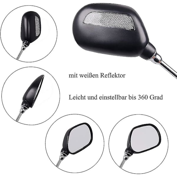 Sykkel speil bakspeil generasjon 2.0 for sykkel motorsykkel E-sykkel