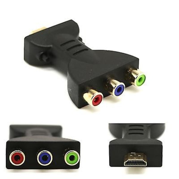 Hdmi-uros 3 Rca-naaras komposiitti AV-ääni-videoadapteri TV-muunnin