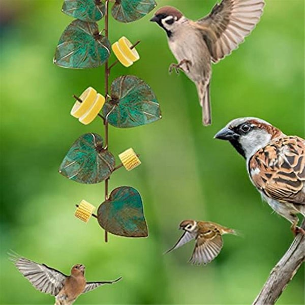 Oriole Fågelmatare För Utomhus Hängande Grön Blad Orange Frukt Fågelmatare Utomhus Trädgård