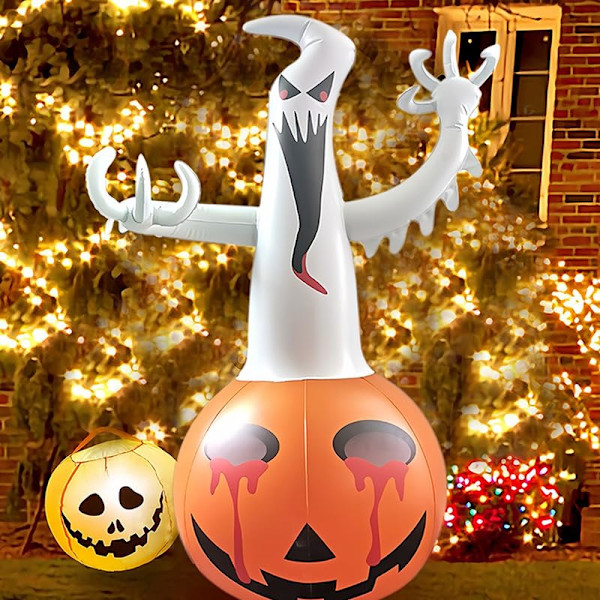 Halloween-Puhallettavat Pihakoristeet LED-valoilla Halloween-Puun Ilmapallo Halloween-Sisustus Ulkona Halloween-Ilmapallo