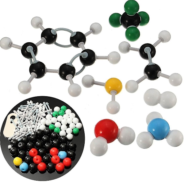 Organisk kjemi vitenskapelige atom molekylære modeller lære sett verktøysett