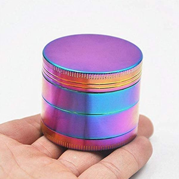 Rainbow Herb Mills 4-osainen sinkkiseos-siitepöly- ja maustemylly