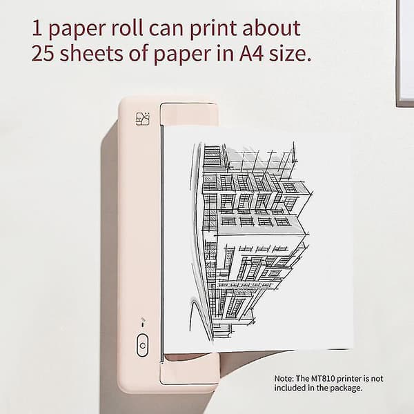 2 stk. A4 Termisk Papirruller - Kompatible med MT810 Printer