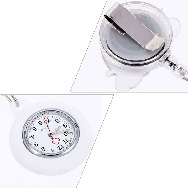 Hoitajan taskukello Hoitokello Retractable Rainbow Fob Watch Hanging Watch Quartz Watch For