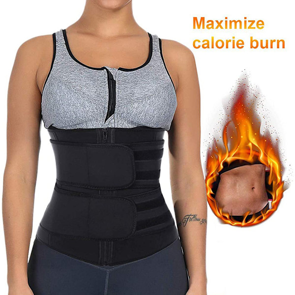 Midjetränare Trimmerbälte Slim Kroppsformare Shapewear Kvinnor Viktminskning Ländryggsformare Tränings Trimmerbälte