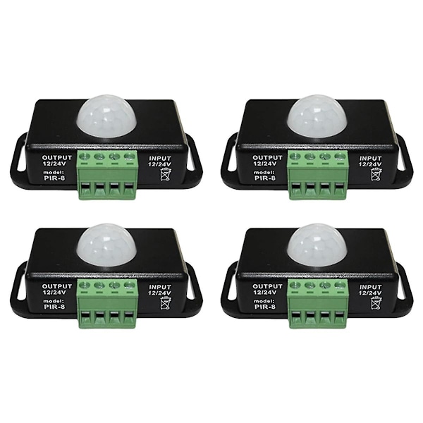 Led Bevægelsessensor 12v/24v Dc, Bevægelsessensor Krop Infrarød Bevægelses Pir Sensor Switch Automatisk Trådløs