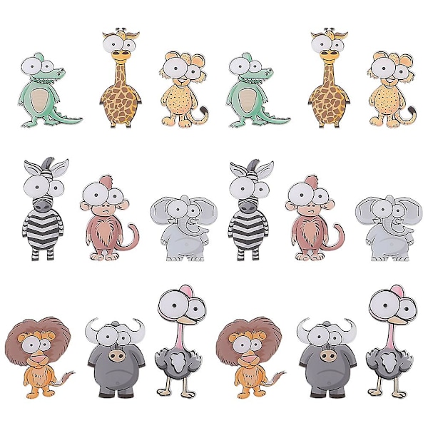 18pcs Magnetic Animals Stickers Refrigerator Magnets Cartoon Fridge Magnet