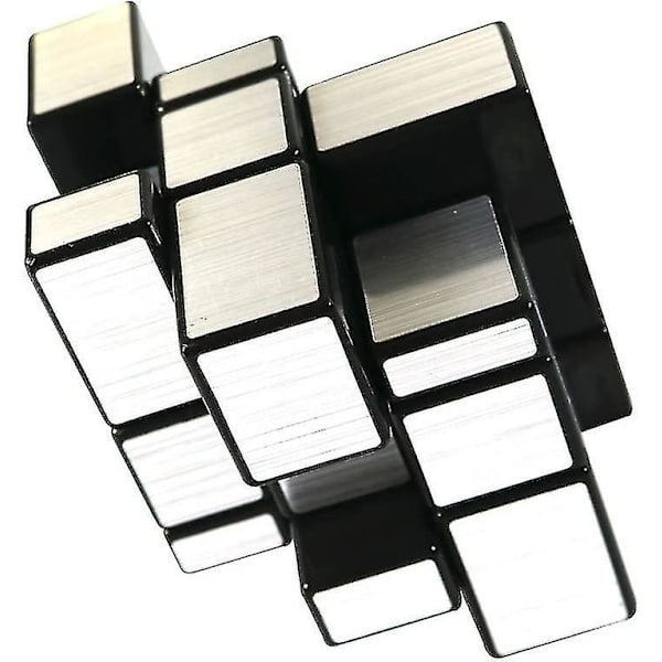 3x3x3 Spegel Silver Speed Cube Pussel Svart Present