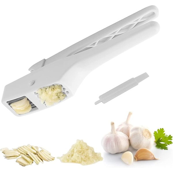 Stainless Steel Garlic Press, Garlic Crusher, Garlic Press, Made Of Abs, Sturdy And Durable, Hygieni