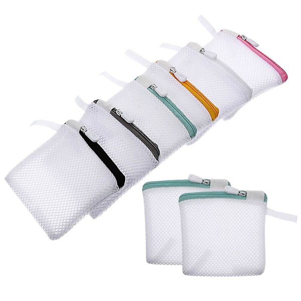 8 stk. Vaskeri Net Vaskesekker Vaskemaskin Vaskesekker Mini Delikatesse Sekker