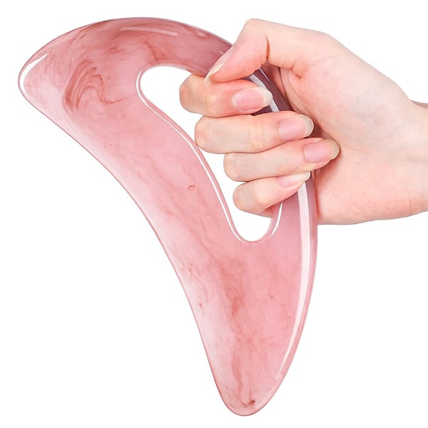 Scienlodic Gua Sha -hierontakauha kahvalla (hartsi) - Suurempi Guasha-raapimistyökalu selän, kaulan, kasvojen, jalkojen hierontaan
