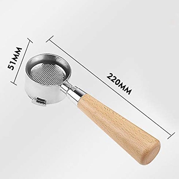 Espresso-kahvin pohjaton suodatinpidike 51 mm, sopii kahvikoneisiin Ec680/ec685