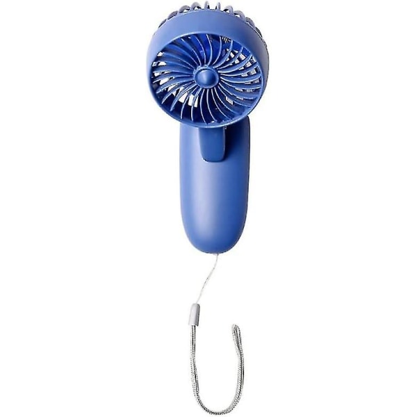 Fan Usb Fan Mini Telefon Clip Fan Lille Elektrisk Fan Bærbar Udendørs Håndholdt Fan Genopladelig Med Lanyard Lille Fan (juvel Blå, 1pakke)