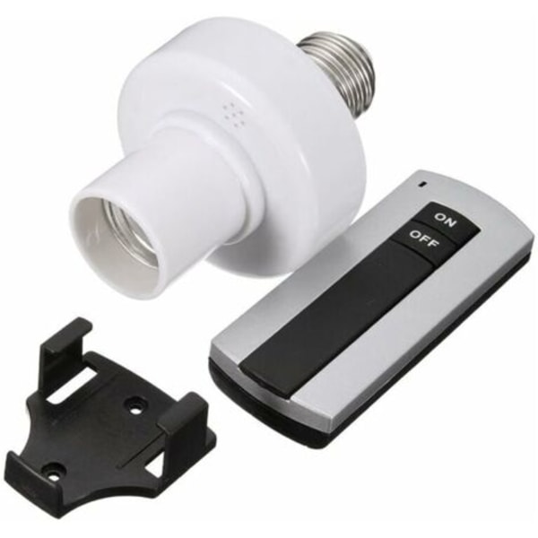 E27 220v Wireless Remote Control Light Bulb Socket Holder Switch