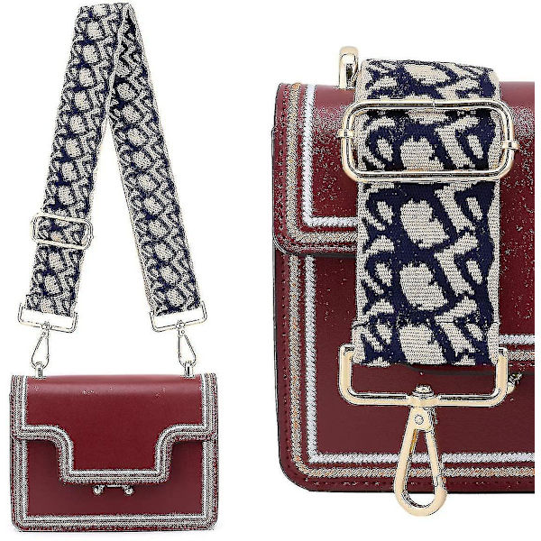 Bred Skulderrem Justerbar Udskiftningsbælte Crossbody Rem (multicolor) (1stk)