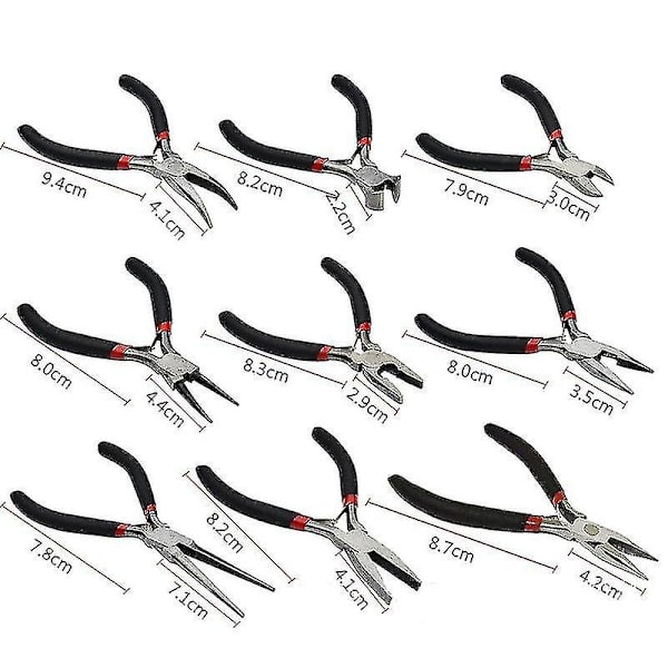 10 st smyckestillverkningstänger verktygssats smyckestänger set - tänger