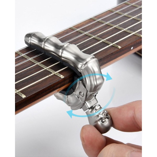 Gitarr Capo Skull Capo För Akustisk Elgitarr Skelett Huvud Ukulele Capo För Banjo Mandolin B